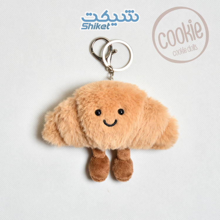 عروسک آویز کروسان؛ جاکلیدی فانتزی با طراحی بامزه و ظاهر عروسکی