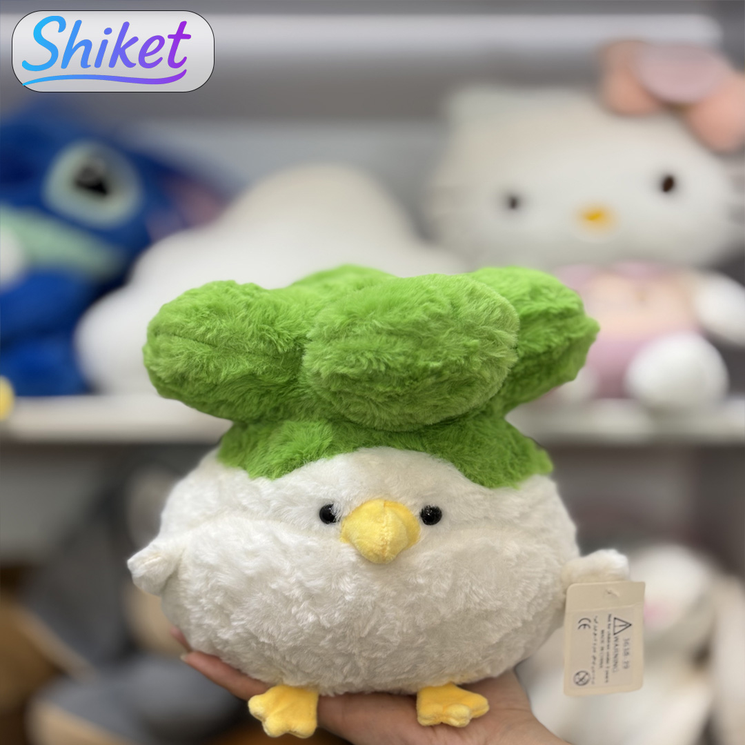  عروسک پولیشی جوجه با کلاه کلم بروکلی 