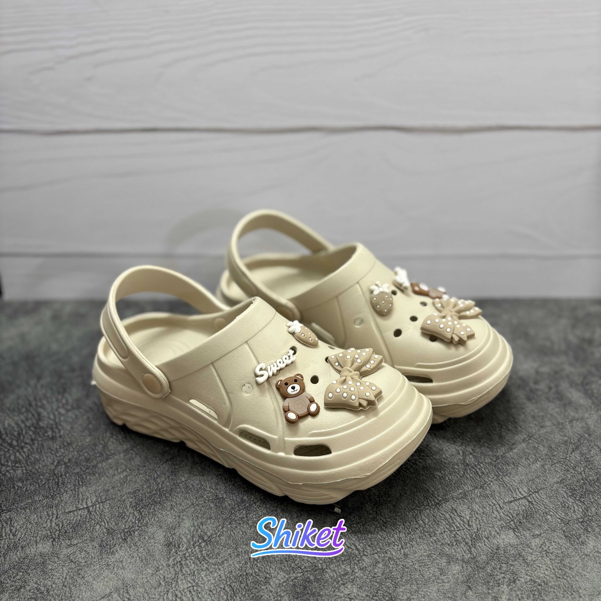  کراکس زنانه عروسکی مدل Sweet Bear (رنگ نسکافه ای) 